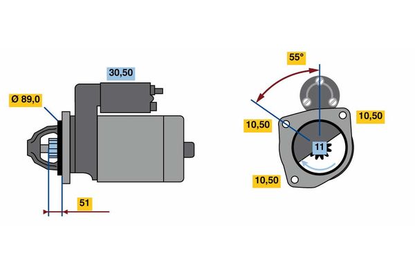 Bosch Starter 0 986 023 990