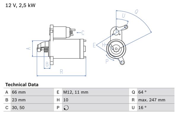 Bosch Starter 0 986 024 040