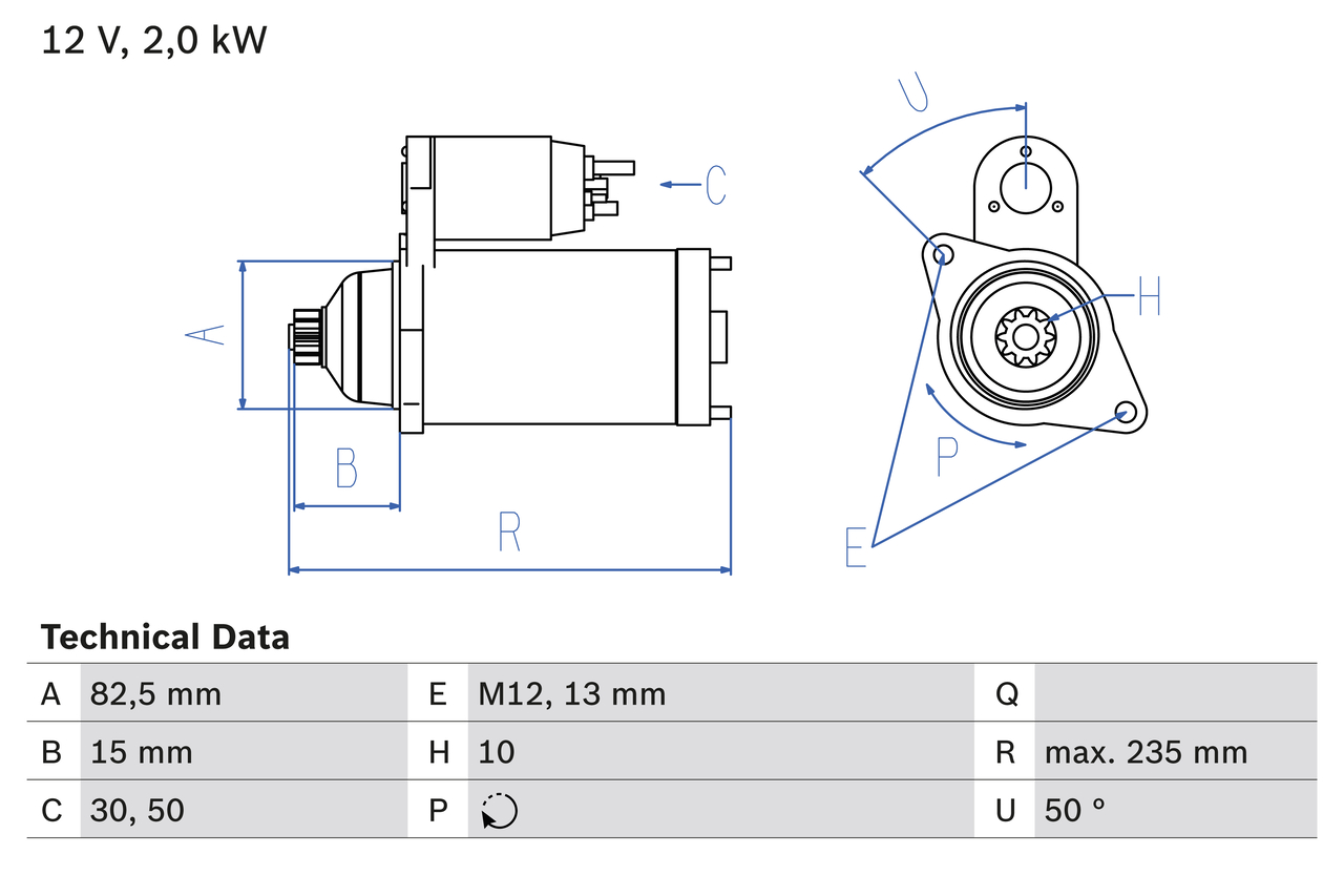 Bosch Starter 0 986 024 340