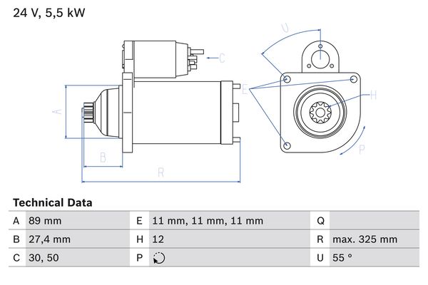 Bosch Starter 0 986 024 660