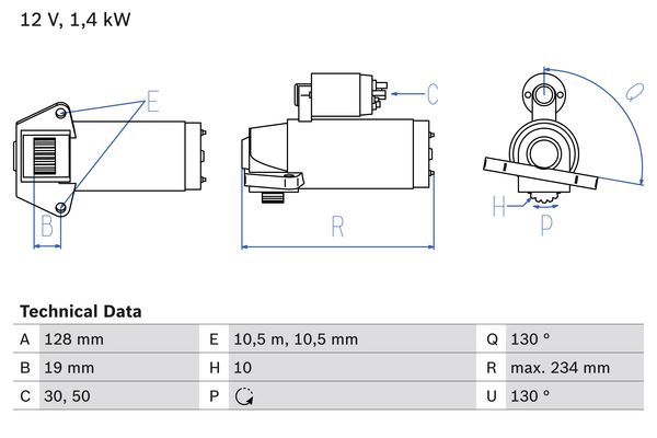 Bosch Starter 0 986 024 730