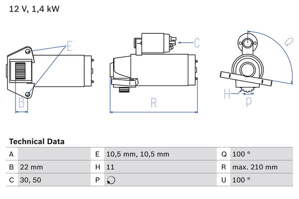 Bosch Starter 0 986 024 760