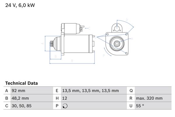 Bosch Starter 0 986 025 900