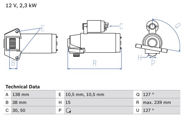 Bosch Starter 0 986 025 950