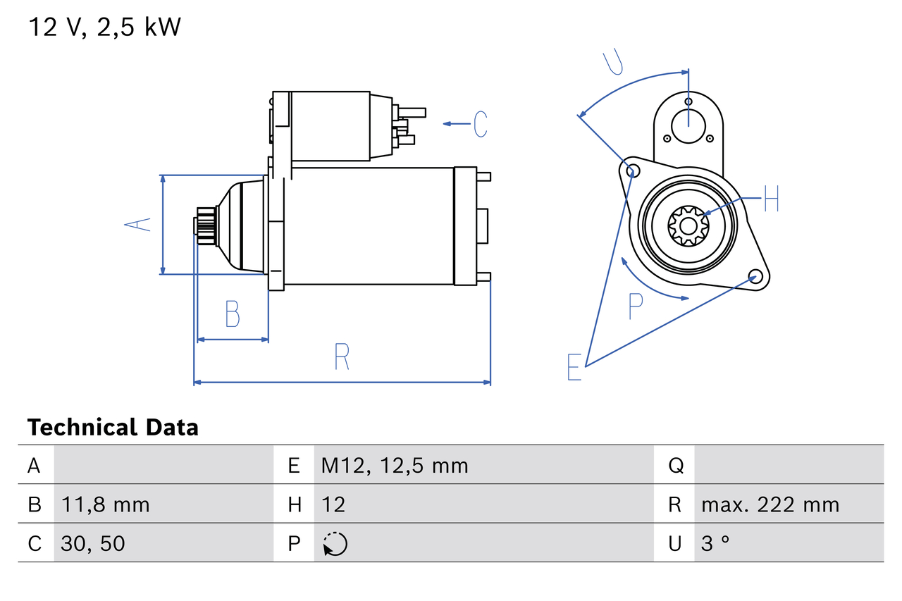 Bosch Starter 0 986 026 450