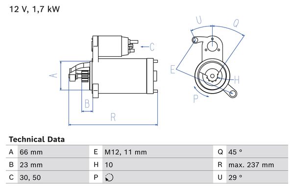 Bosch Starter 0 986 026 520