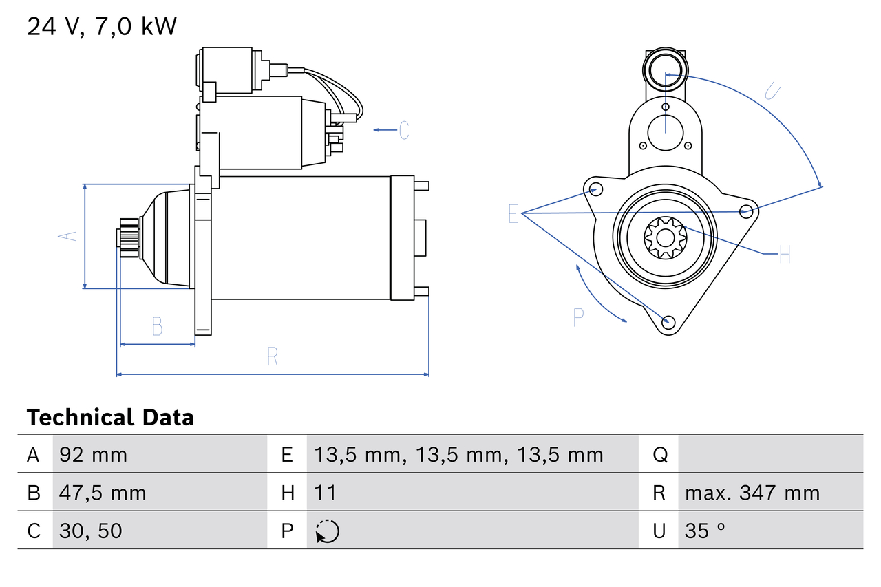 Bosch Starter 0 986 026 580