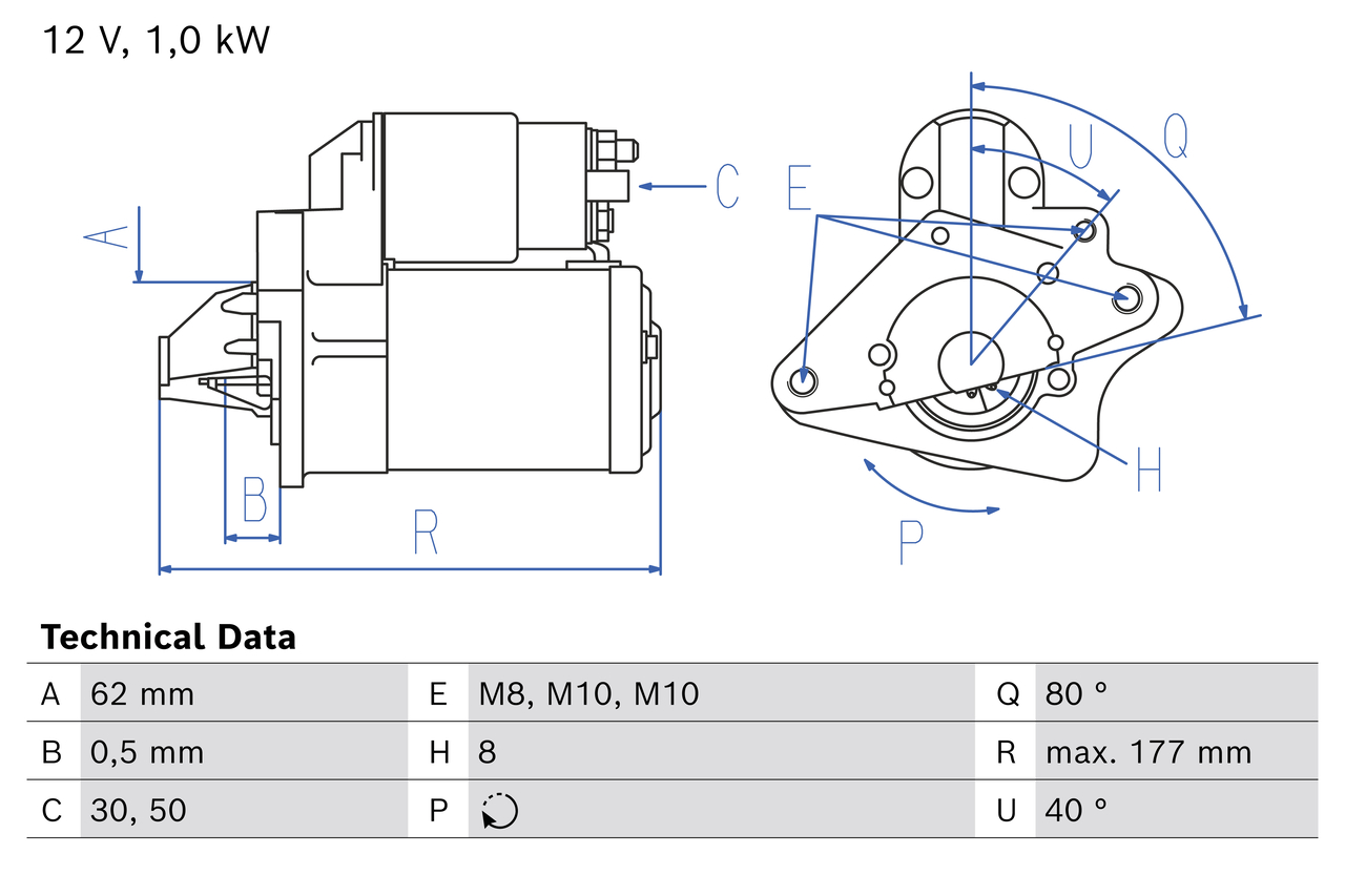 Bosch Starter 0 986 028 090