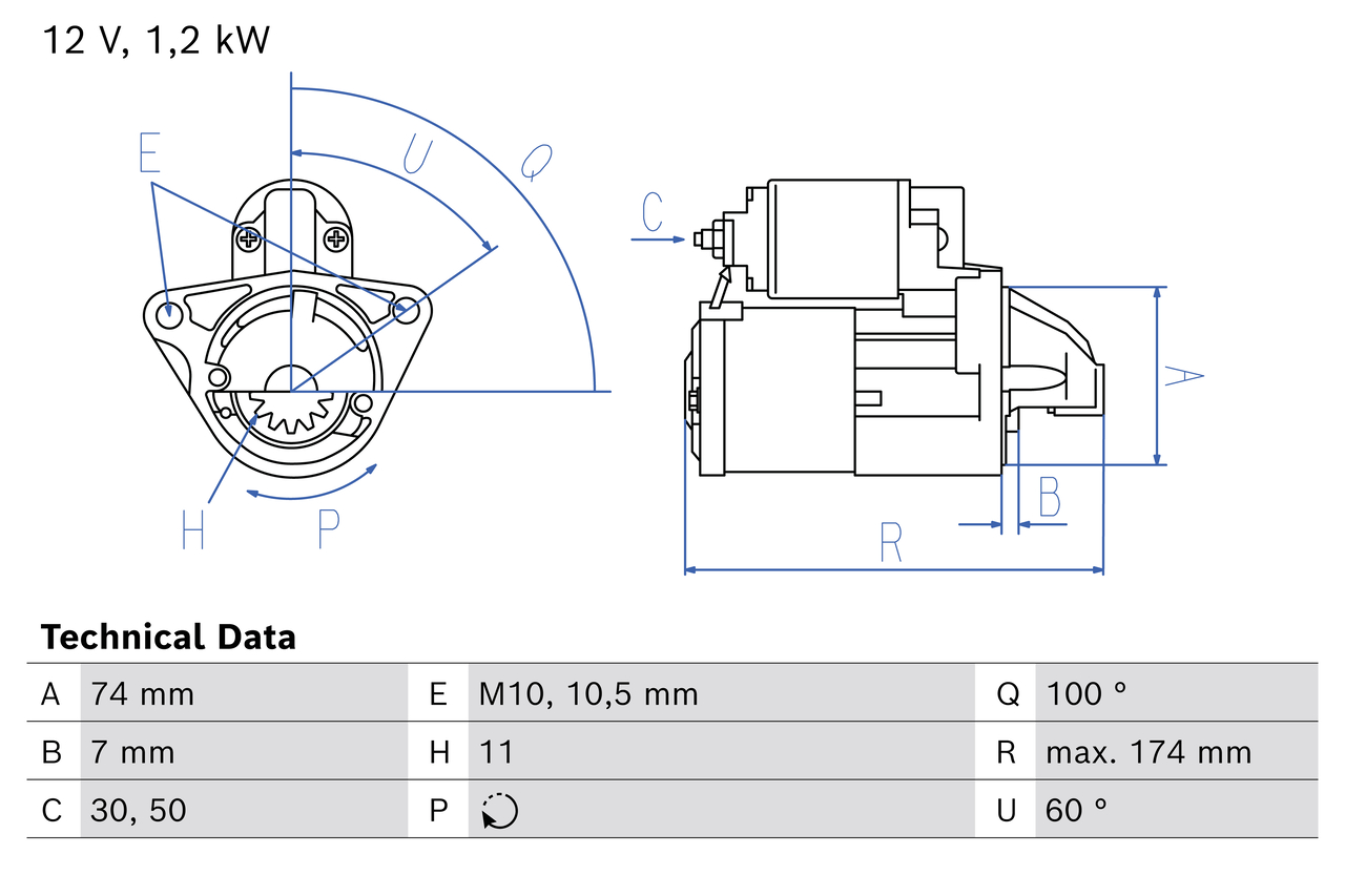Bosch Starter 0 986 029 260