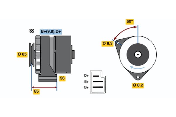 Bosch Alternator/Dynamo 0 986 031 010