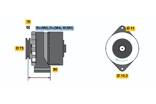 Bosch Alternator/Dynamo 0 986 031 370