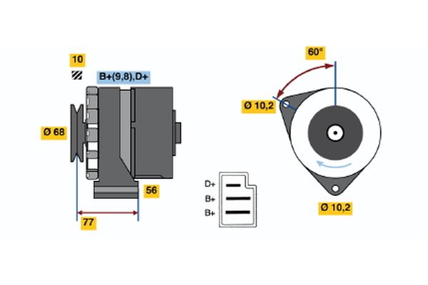 Bosch Alternator/Dynamo 0 986 031 420