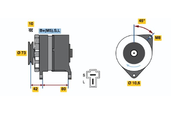 Bosch Alternator/Dynamo 0 986 033 441