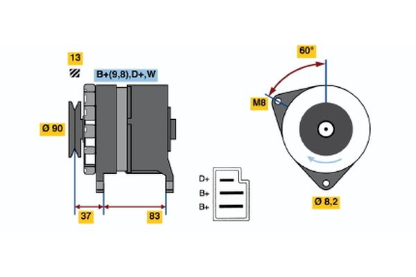 Bosch Alternator/Dynamo 0 986 033 940