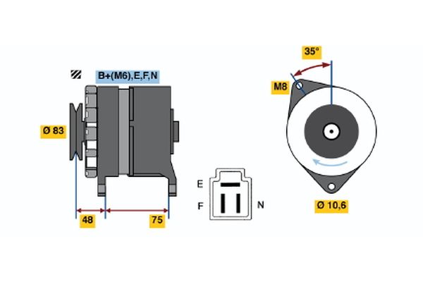 Bosch Alternator/Dynamo 0 986 034 341