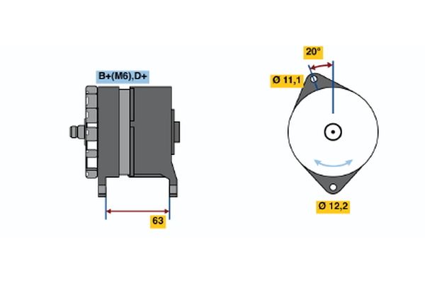 Bosch Alternator/Dynamo 0 986 034 420