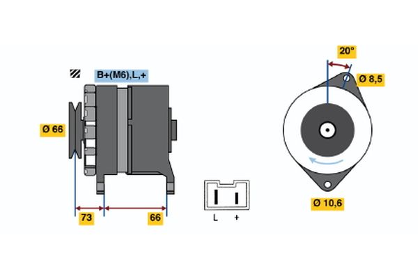 Bosch Alternator/Dynamo 0 986 034 821