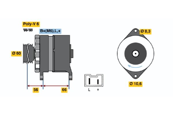 Bosch Alternator/Dynamo 0 986 036 941