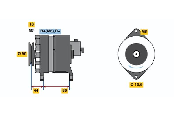 Bosch Alternator/Dynamo 0 986 037 210