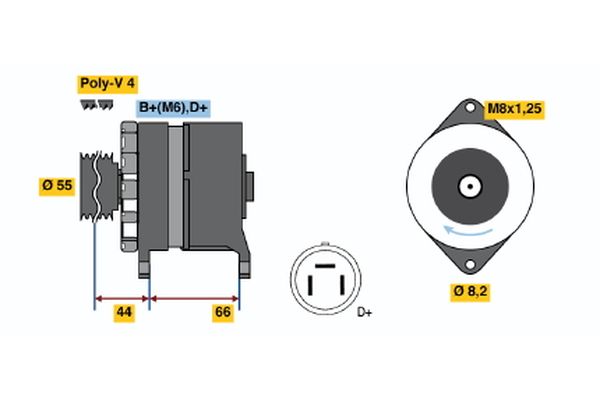 Bosch Alternator/Dynamo 0 986 038 220