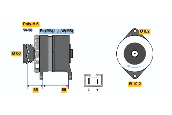 Bosch Alternator/Dynamo 0 986 039 961