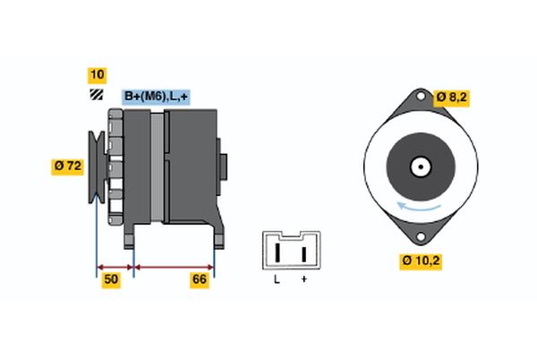 Bosch Alternator/Dynamo 0 986 040 031