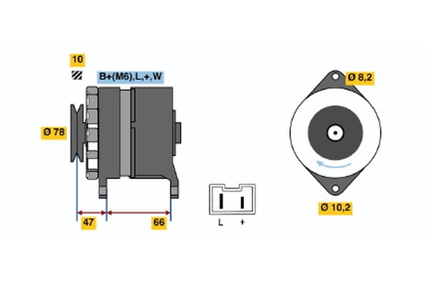 Bosch Alternator/Dynamo 0 986 040 051