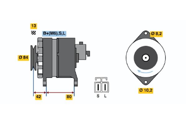 Bosch Alternator/Dynamo 0 986 040 581