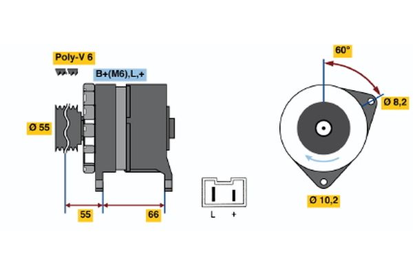 Bosch Alternator/Dynamo 0 986 042 221