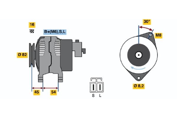 Bosch Alternator/Dynamo 0 986 042 281