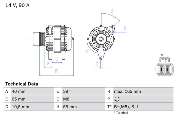 Bosch Alternator/Dynamo 0 986 042 690