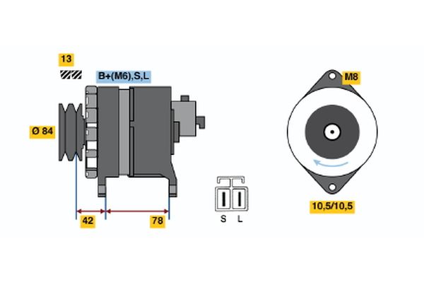 Bosch Alternator/Dynamo 0 986 046 421