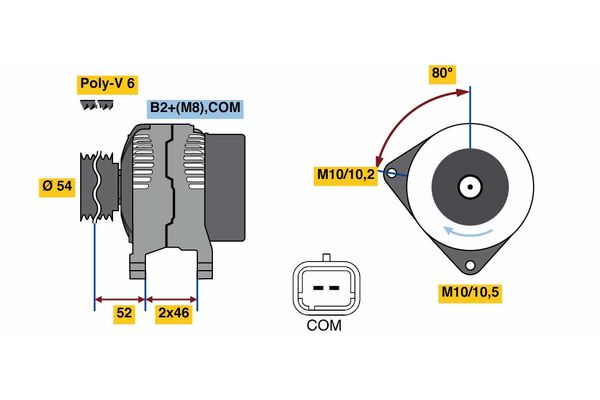 Bosch Alternator/Dynamo 0 986 048 360