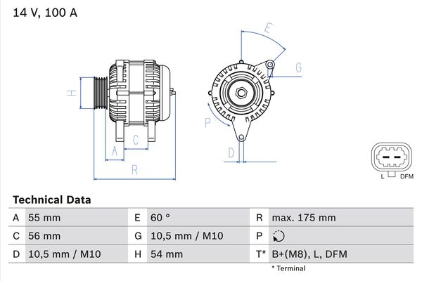 Bosch Alternator/Dynamo 0 986 049 020