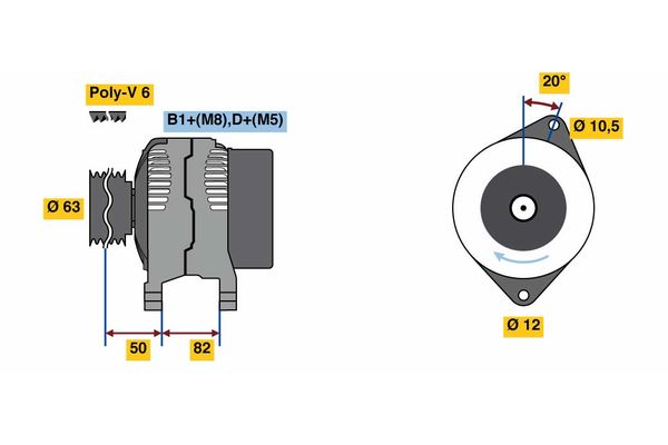 Bosch Alternator/Dynamo 0 986 049 420