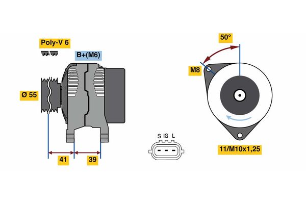 Bosch Alternator/Dynamo 0 986 049 490