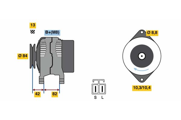 Bosch Alternator/Dynamo 0 986 049 710