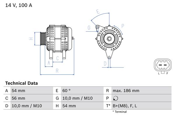 Bosch Alternator/Dynamo 0 986 083 400