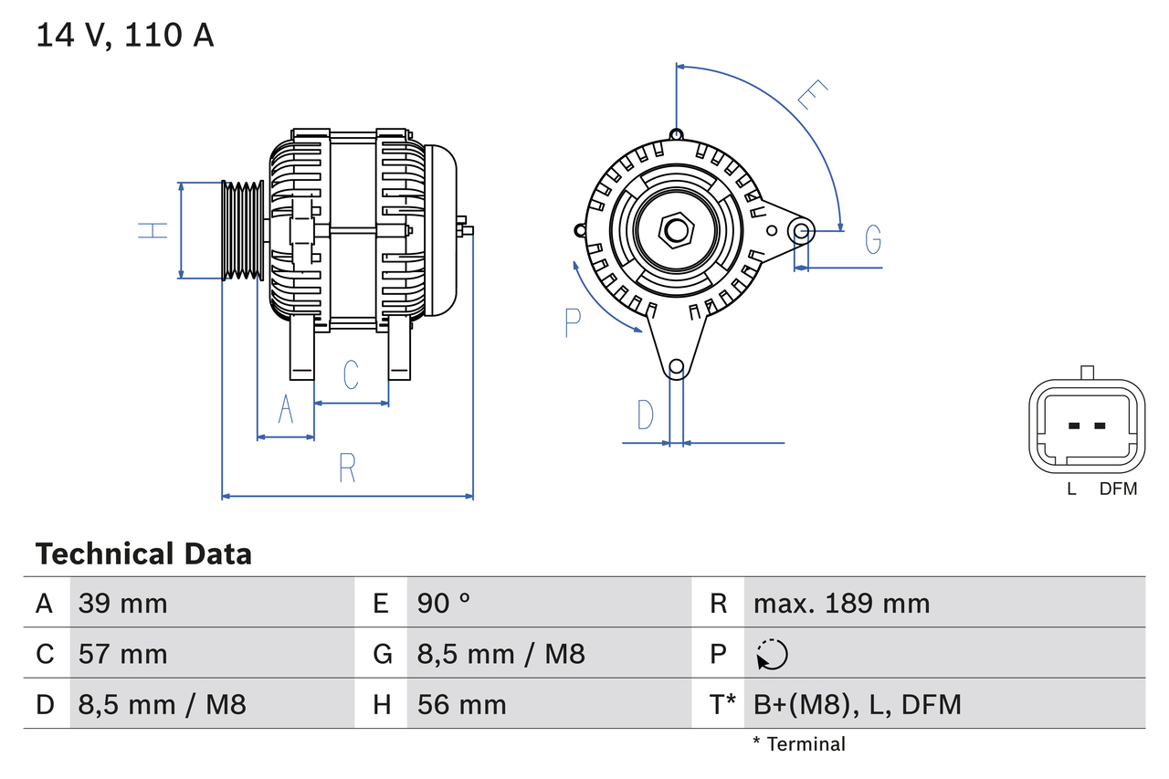 Bosch Alternator/Dynamo 0 986 083 440