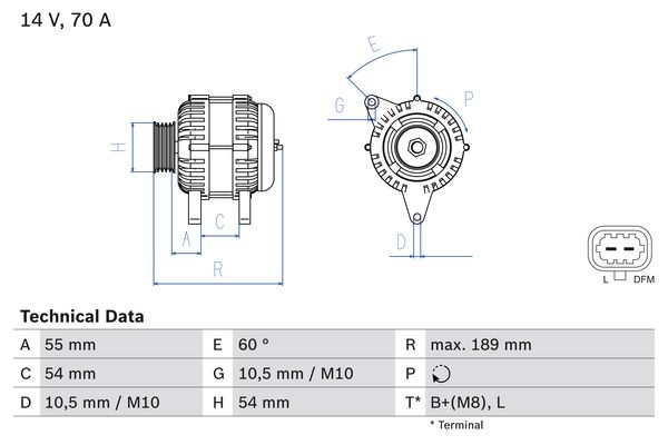 Bosch Alternator/Dynamo 0 986 083 580