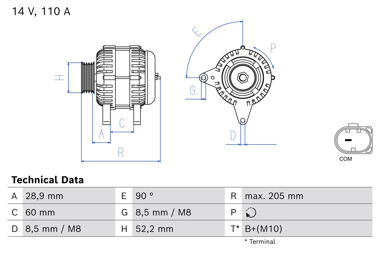 Bosch Alternator/Dynamo 0 986 085 920