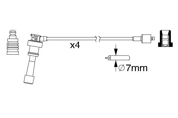 Bosch Bougiekabelset 0 986 357 159