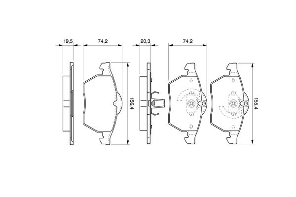 Bosch Remblokset 0 986 424 676
