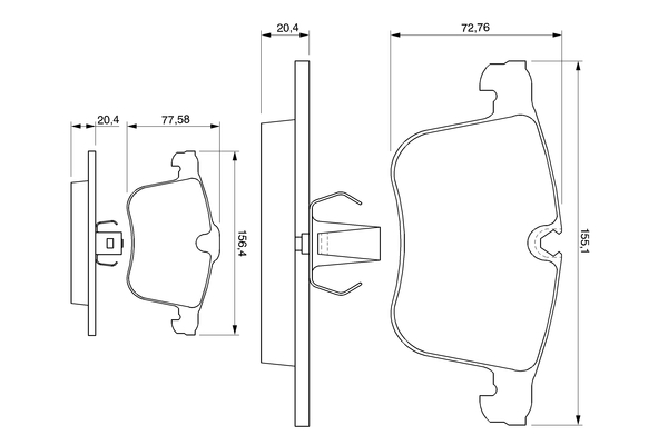 Bosch Remblokset 0 986 424 743