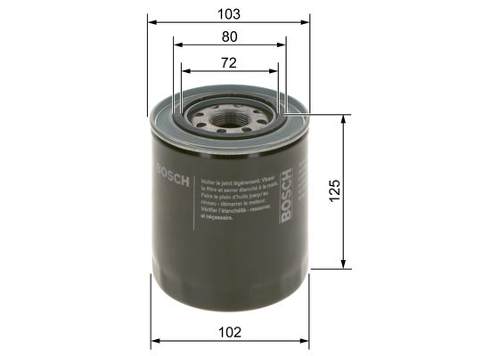 Bosch Oliefilter 0 986 452 062