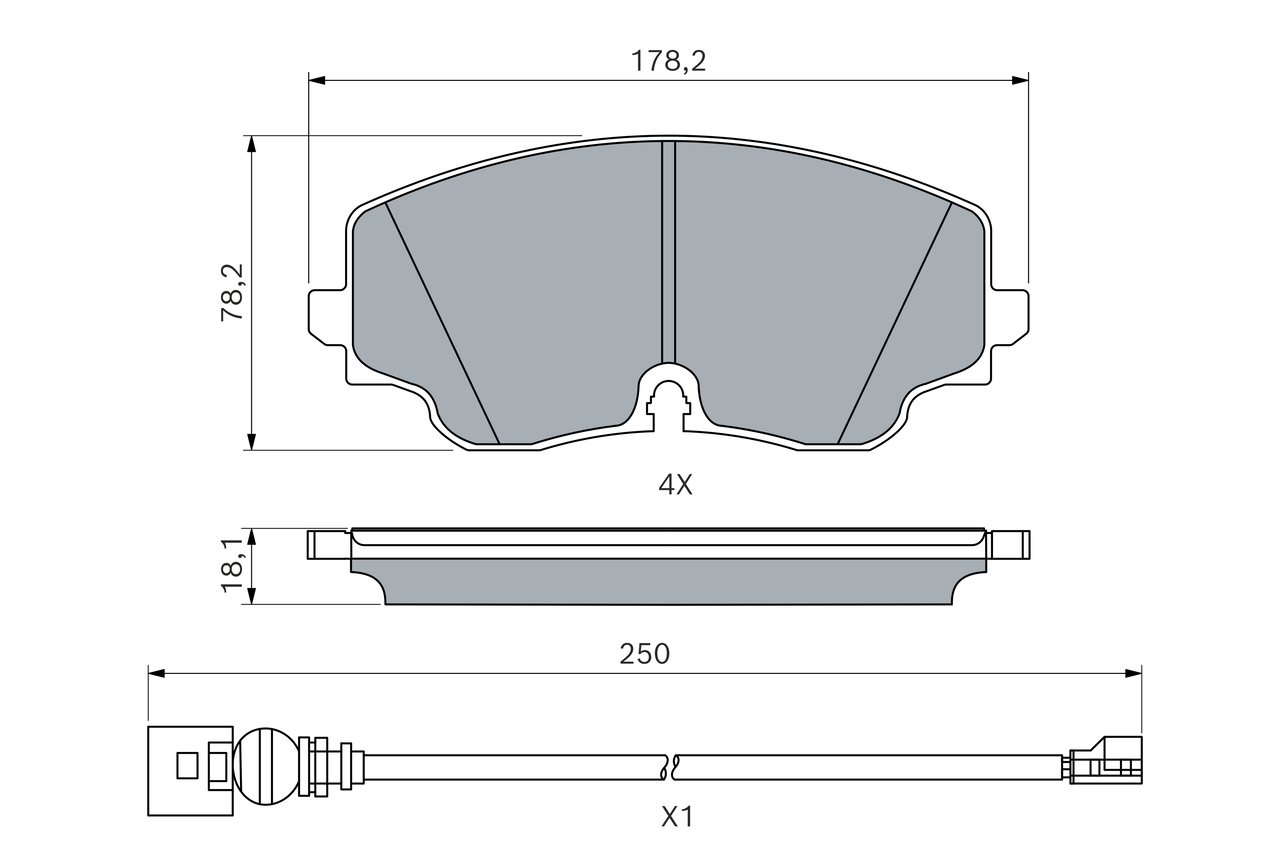 Bosch Remblokkenset, schijfrem 0 986 460 226