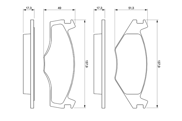 Bosch Remblokset 0 986 461 106