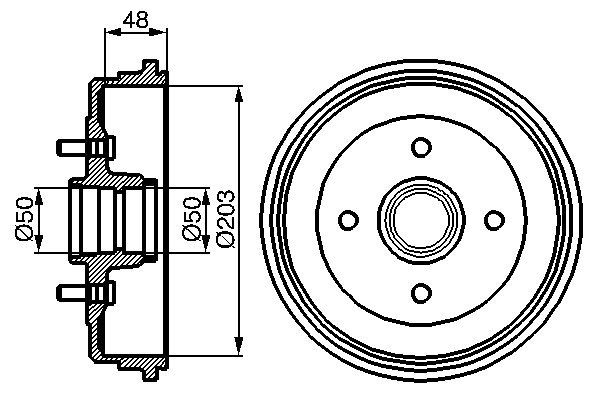 Bosch Remtrommel 0 986 477 049