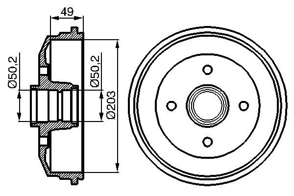 Bosch Remtrommel 0 986 477 050