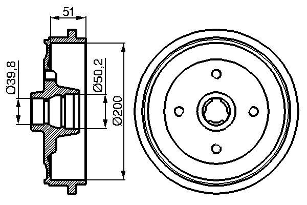 Bosch Remtrommel 0 986 477 053